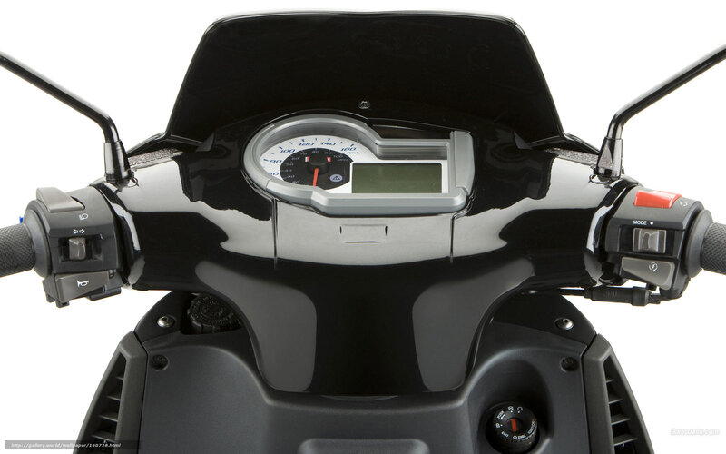 Motorcycle Dashboard — Black, Neutral, Photograph, Handlebars