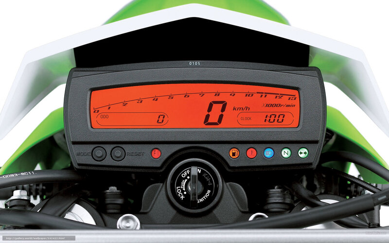 Motorcycle Dashboard — Black, Neutral, Photograph, Key Switch