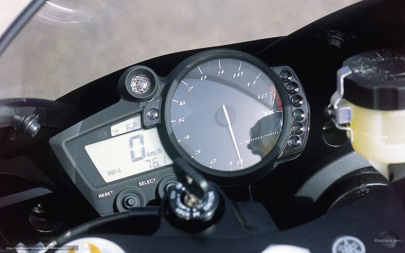 Motorcycle Dashboard — Black, Neutral, Photograph, Speedometer, Digital Display, Brake Fluid Reservoir