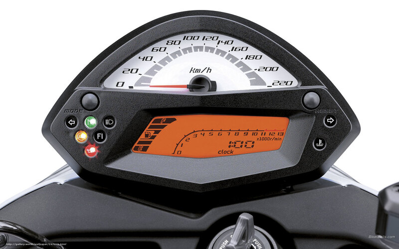 Motorcycle Dashboard — Black, Neutral, Photograph, Speedometer, Digital Display, Control Buttons