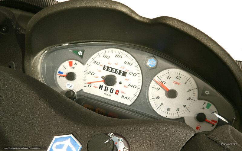 Motorcycle Dashboard — Black, Neutral, Photograph, Speedometer, Fuel Gauge