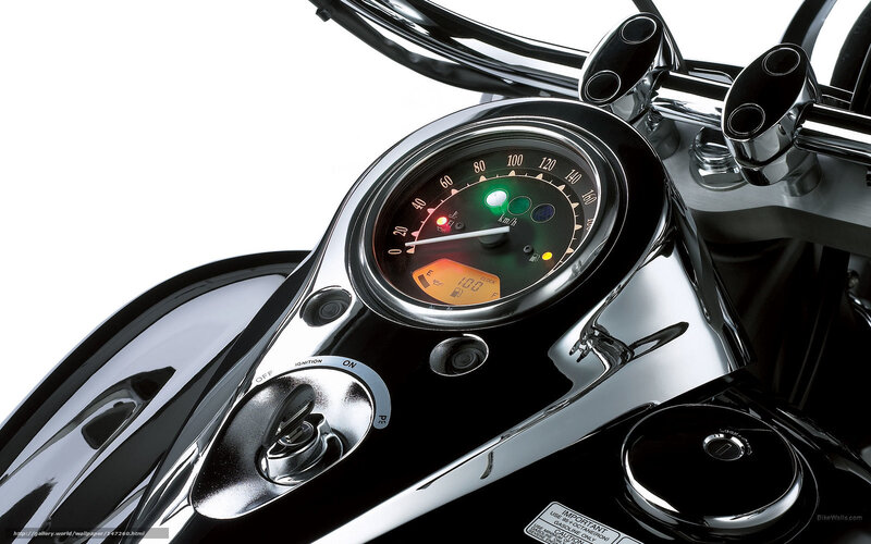 Motorcycle Dashboard — Black, Neutral, Photograph, Speedometer, Ignition Switch