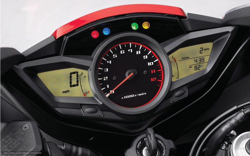 Motorcycle Dashboard — Black, Neutral, Photograph, Speedometer, Tachometer, Digital Display