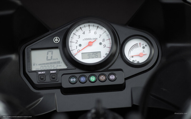 Motorcycle Dashboard — Black, Neutral, Photograph, Speedometer, Tachometer, Fuel Gauge