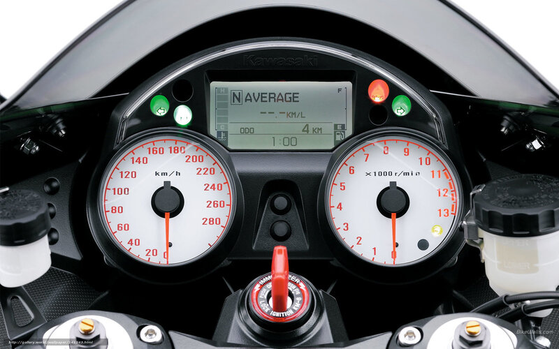 Motorcycle Dashboard — Black, Neutral, Photograph, Speedometer, Tachometer