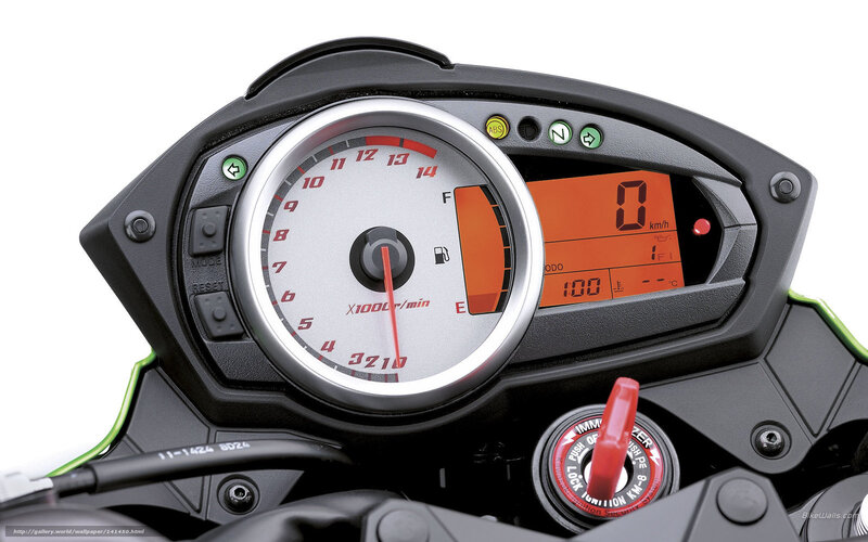 Motorcycle Dashboard — Black, Neutral, Photograph, Speedometer