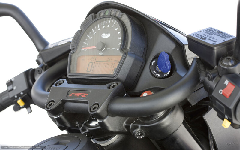 Motorcycle Dashboard — Black, Neutral, Photograph