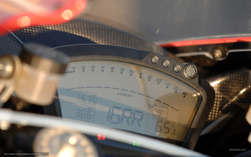 Motorcycle Dashboard — Black, Neutral, Sunset, Photograph, Digital Display