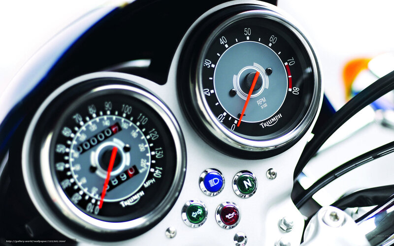 Motorcycle Dashboard — Black, Technical, Photograph, Gauges, Buttons
