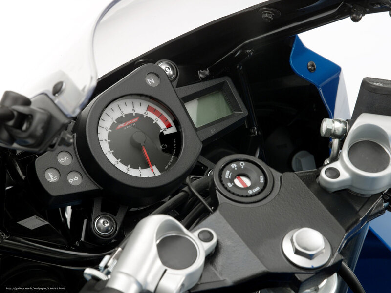 Motorcycle Dashboard — Black, Technical, Photograph, Handlebars