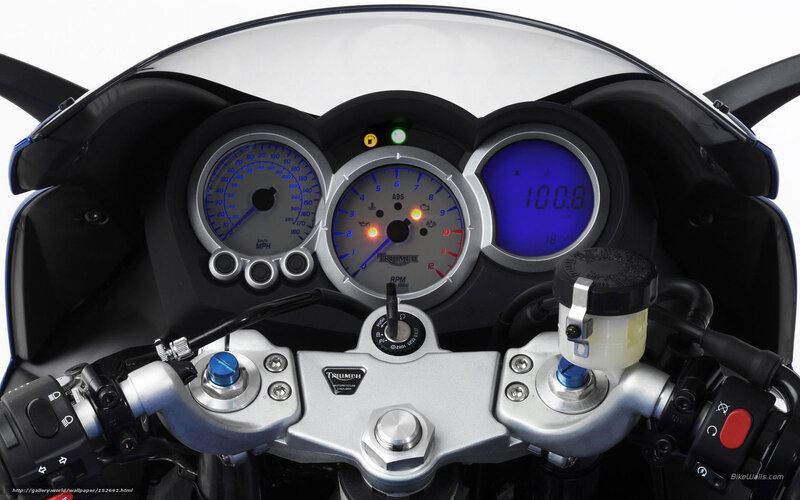 Motorcycle Dashboard — Black, Technical, Photograph, Speedometer, Tachometer, Digital Display, Handlebars