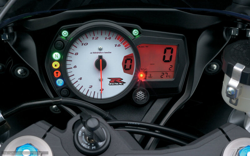 Motorcycle Dashboard — Black, Technical, Photograph, Speedometer, Tachometer, Gear Indicator
