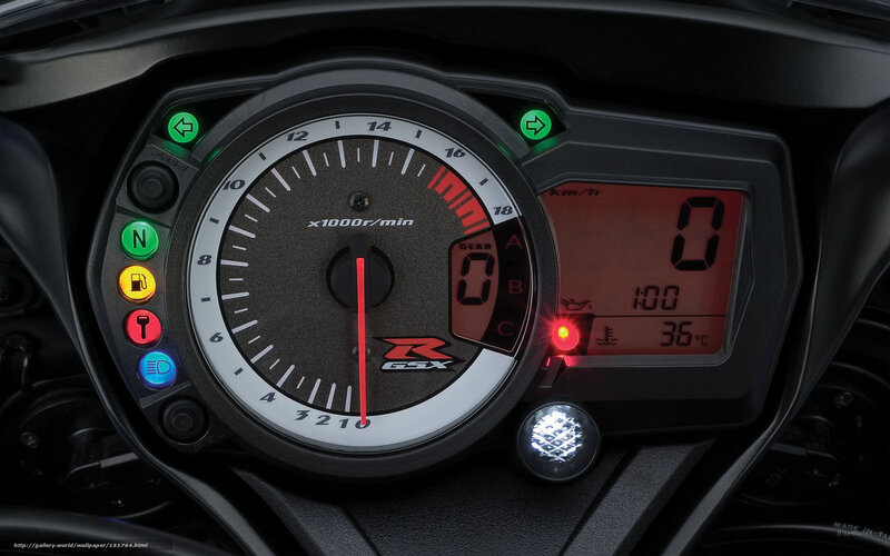 Motorcycle Dashboard — Black, Technical, Photograph, Speedometer, Tachometer