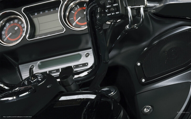 Motorcycle Dashboard — Black, Technical