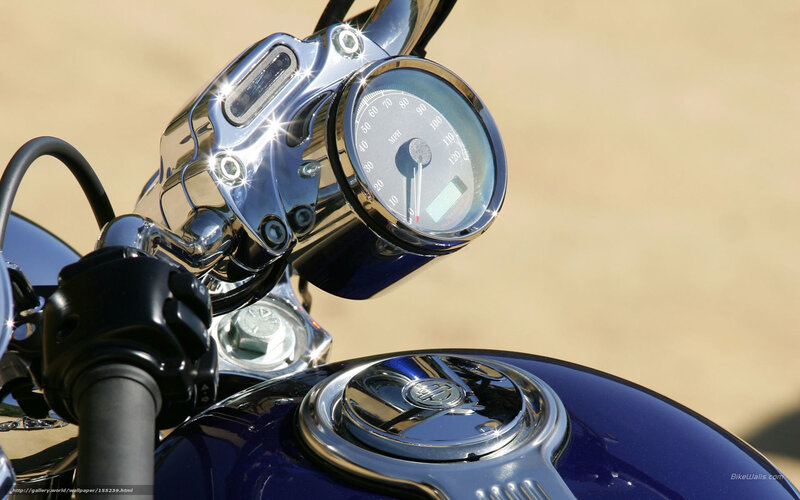 Motorcycle Dashboard — Blue, Bright