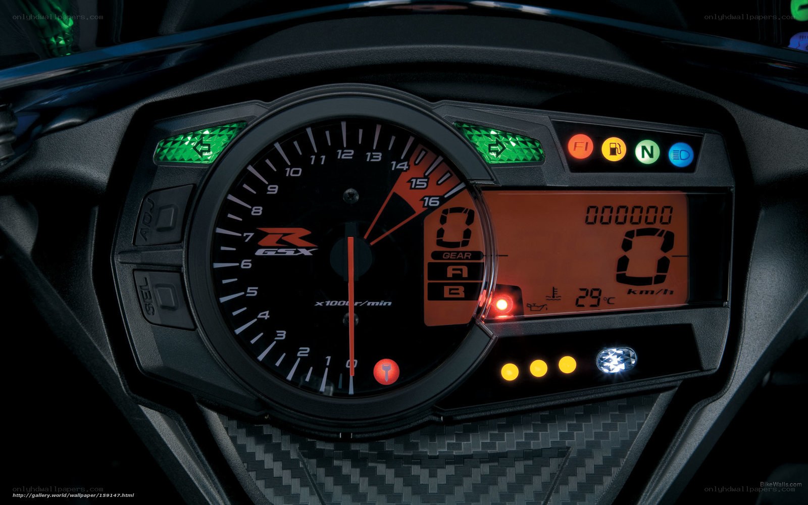 motorcycle dashboard close-up