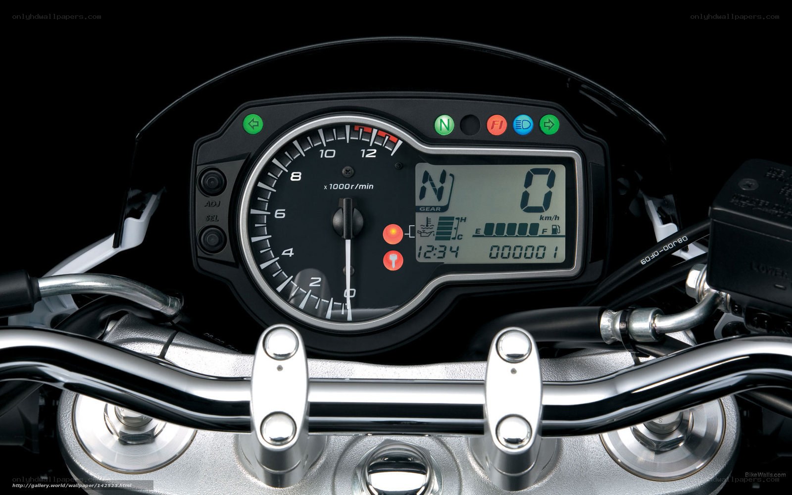 motorcycle dashboard close-up