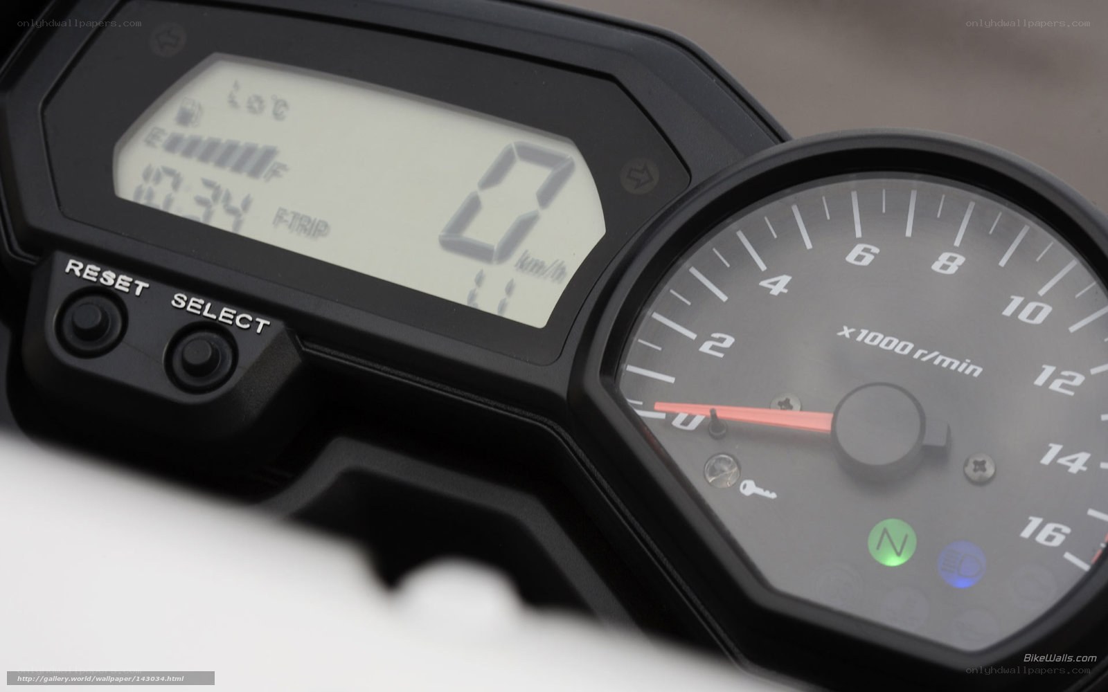 motorcycle dashboard close-up
