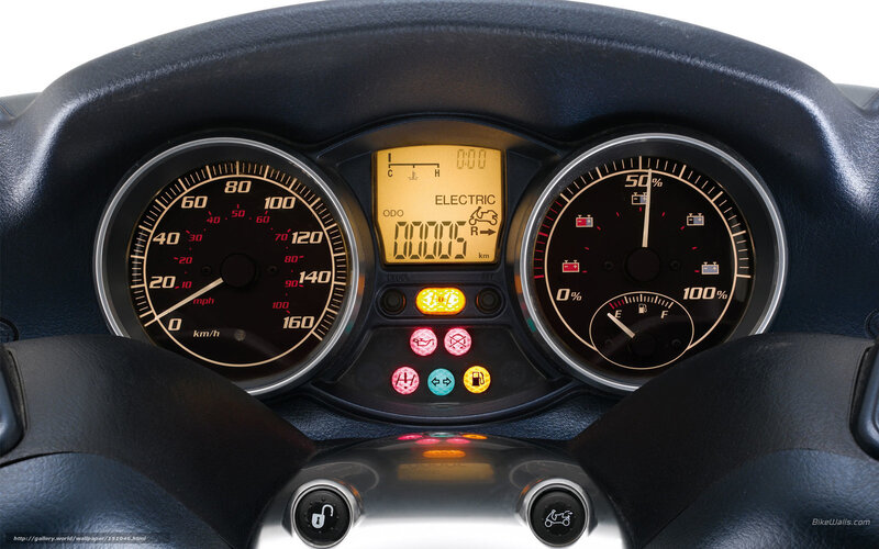 motorcycle dashboard close-up