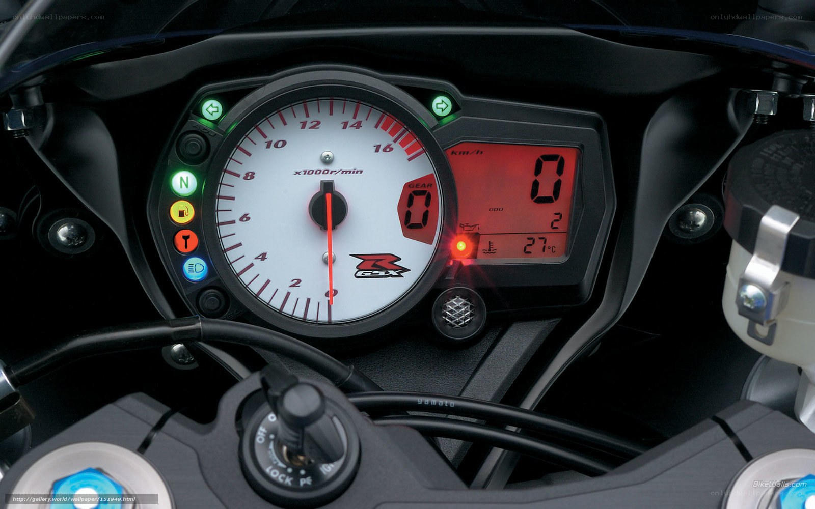 motorcycle dashboard close-up
