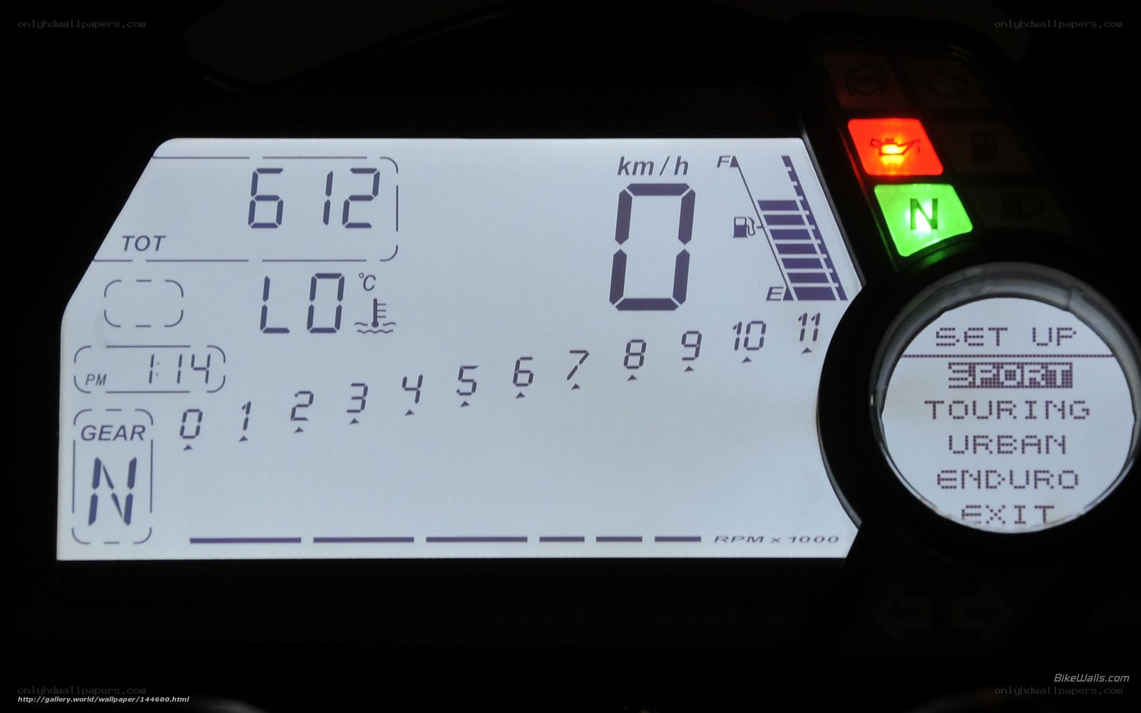 motorcycle dashboard display