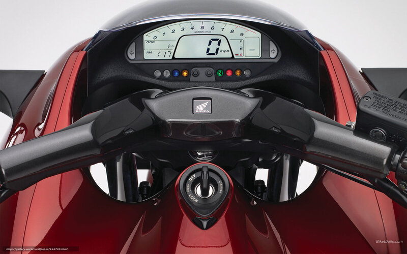 Motorcycle Dashboard — Red, Neutral, Photograph, Handlebars