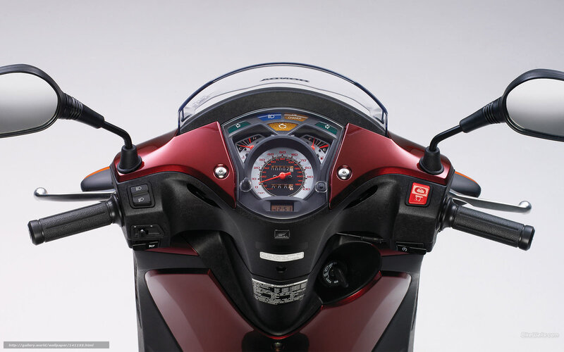 Motorcycle Dashboard — Red, Neutral