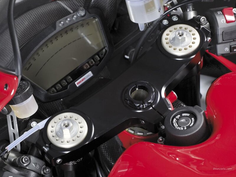 Motorcycle Dashboard — Red, Technical