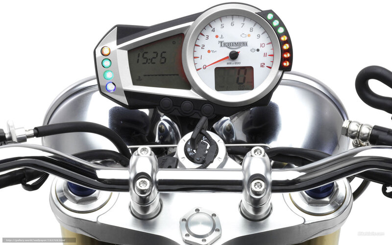 Motorcycle Dashboard — Silver, Neutral, Photograph, Handlebars