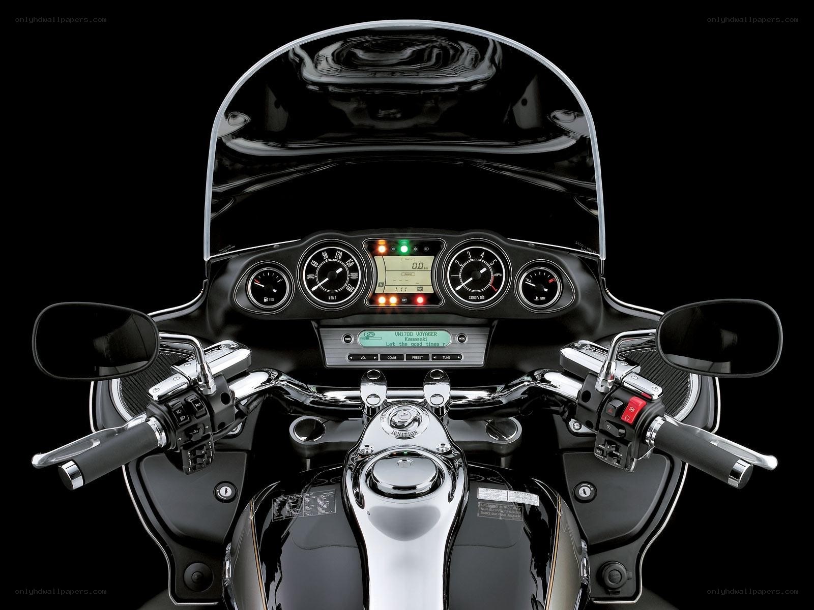 motorcycle dashboard view