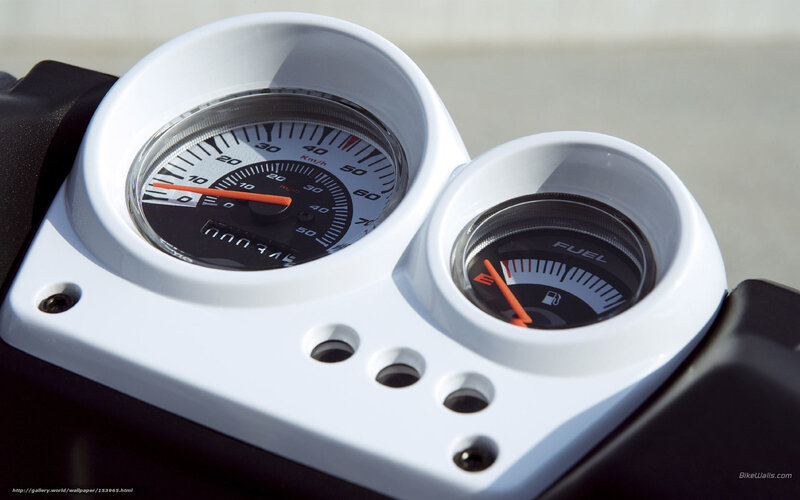Motorcycle Dashboard — White, Neutral, Afternoon