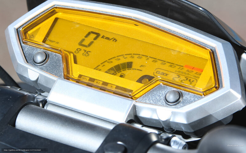 Motorcycle Dashboard — Yellow, Neutral, Photograph