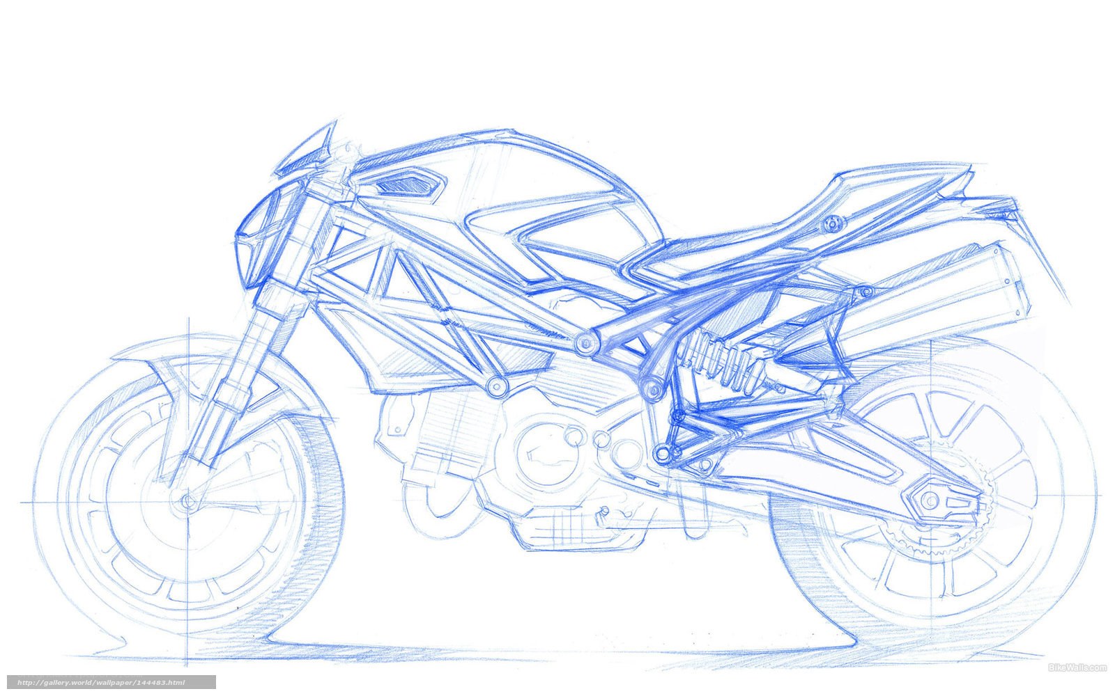 motorcycle design sketch