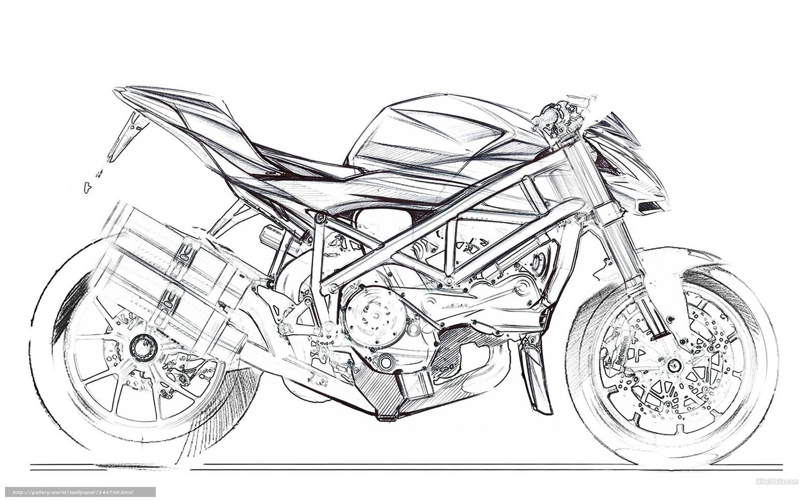 motorcycle design sketch