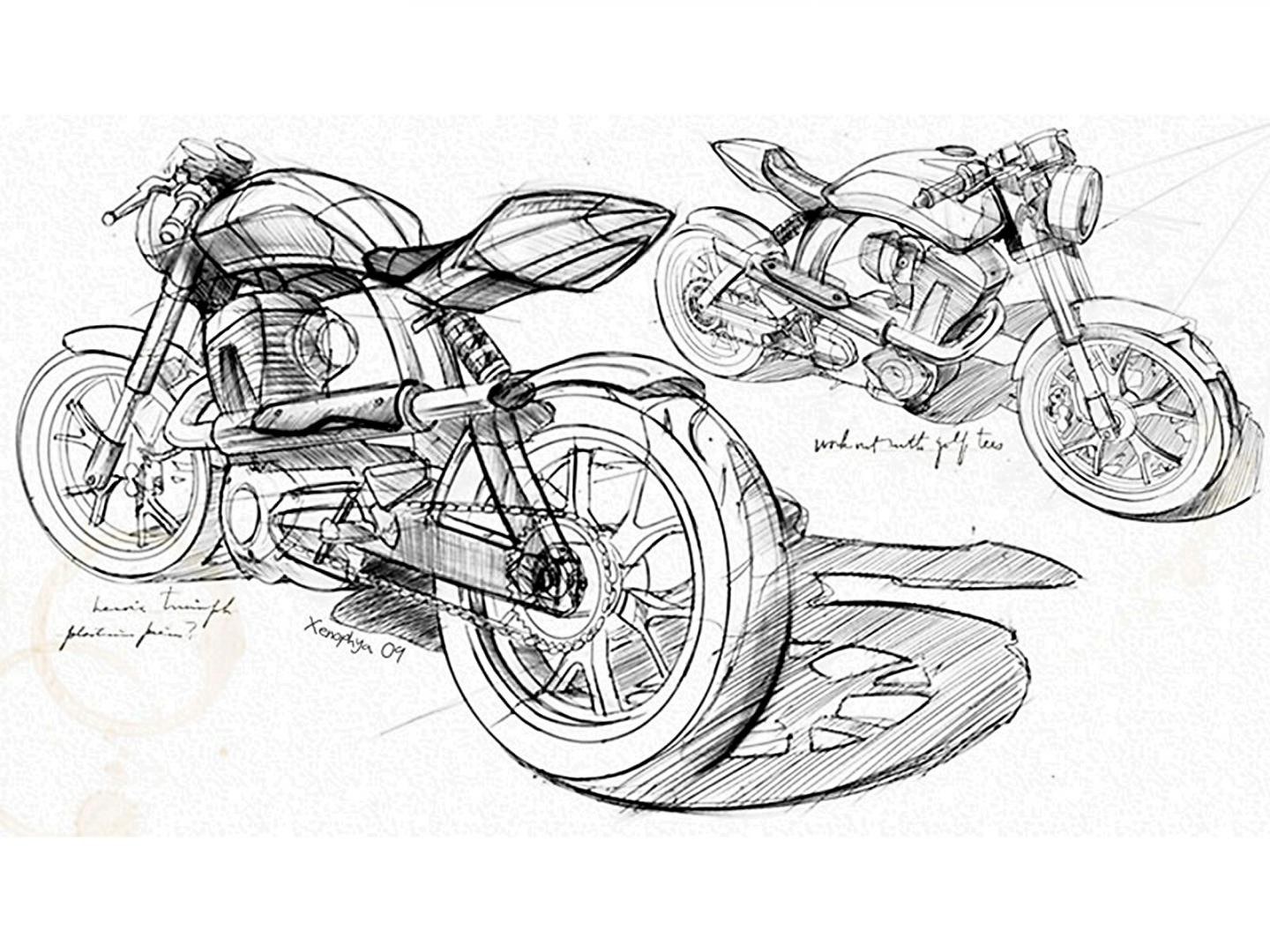 motorcycle design sketches