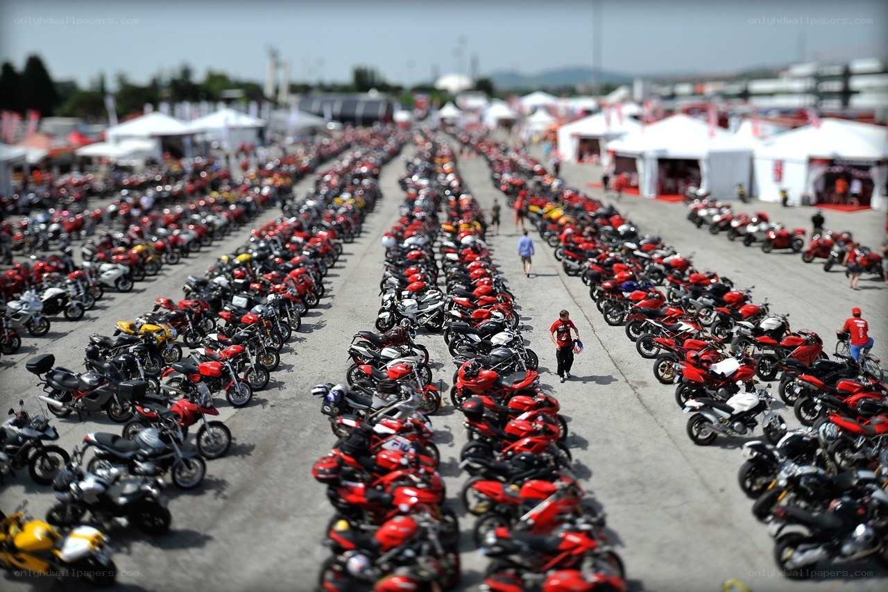 Motorcycle display at event
