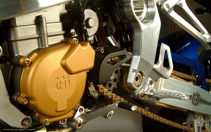 Motorcycle Engine and Chain