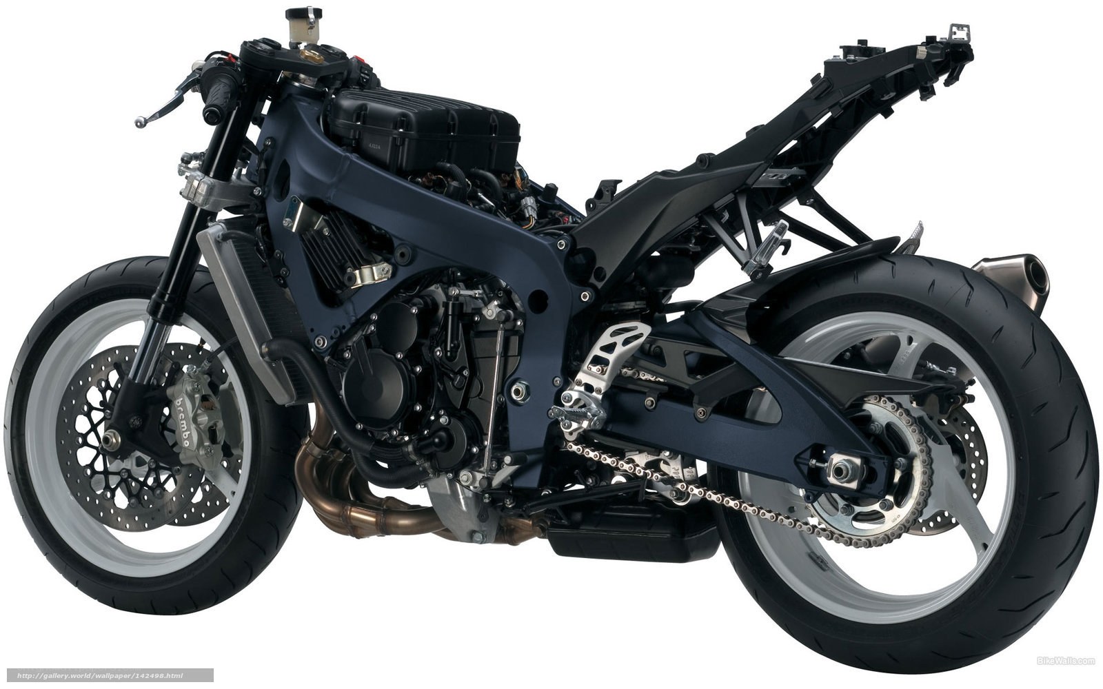 motorcycle engine and frame