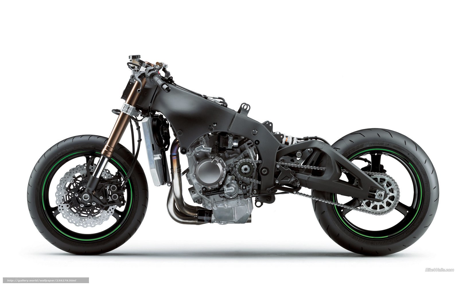 motorcycle engine and frame