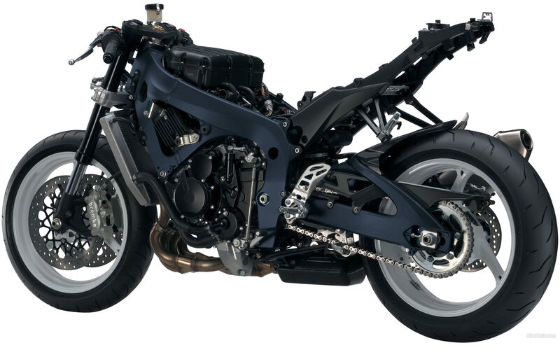 motorcycle engine and frame