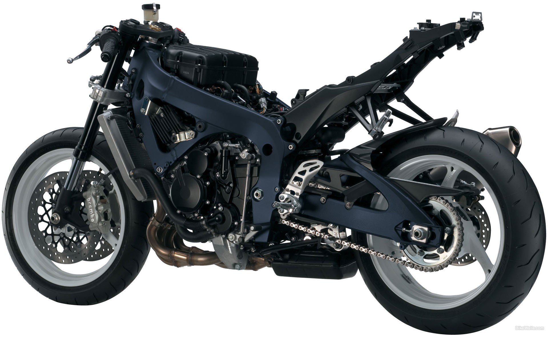 motorcycle engine and frame