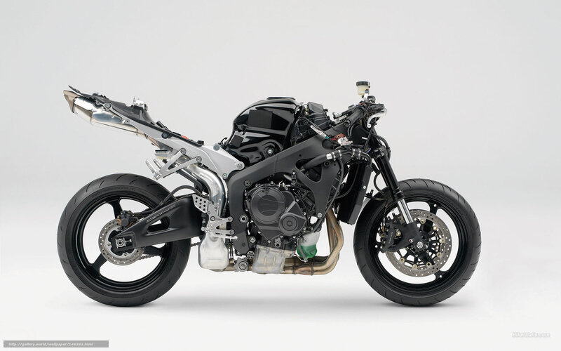 Motorcycle Engine and Frame — Black, Neutral
