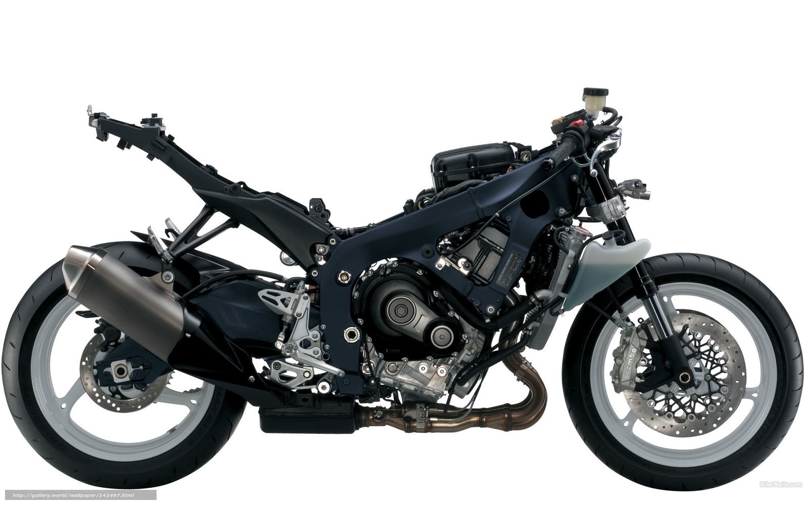 motorcycle engine and frame