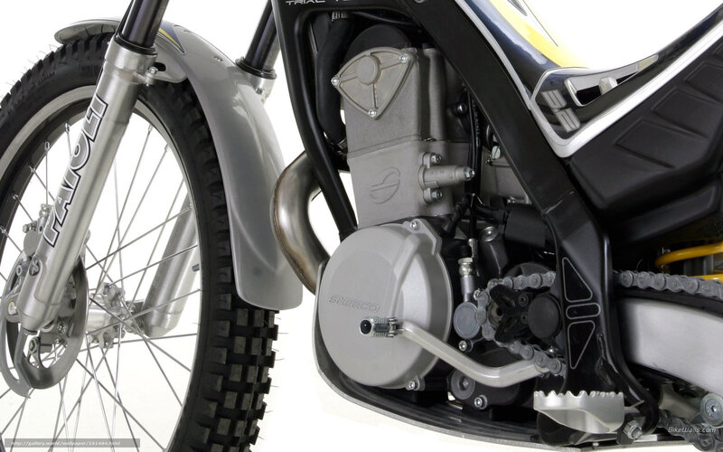 Motorcycle Engine and Front Wheel