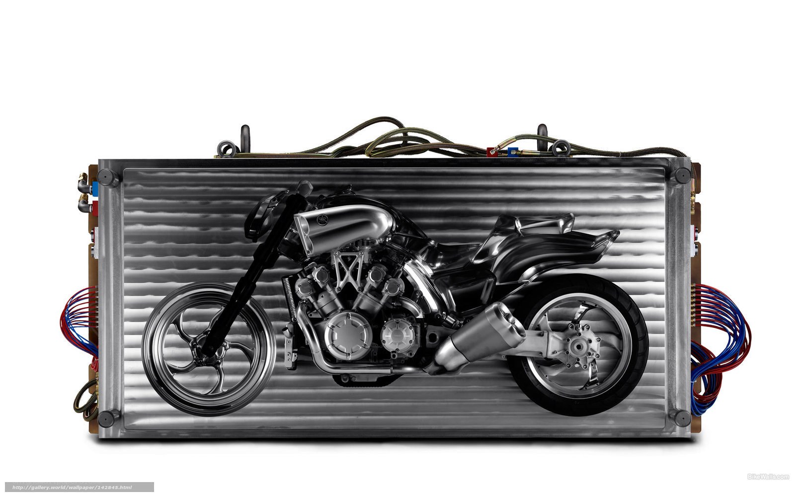 motorcycle engine artwork