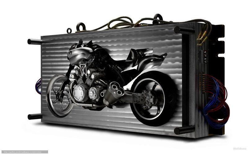 motorcycle engine artwork