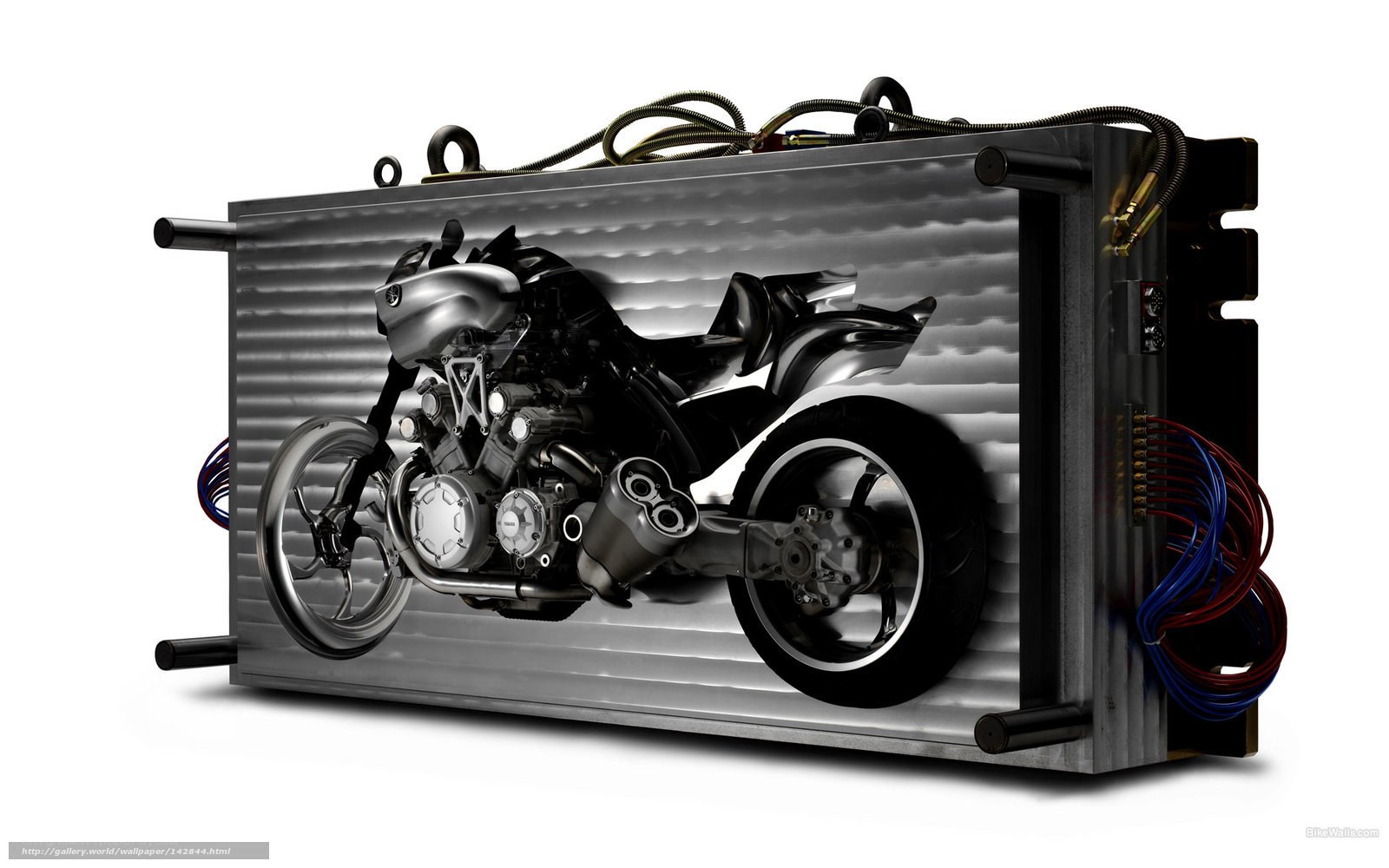motorcycle engine artwork