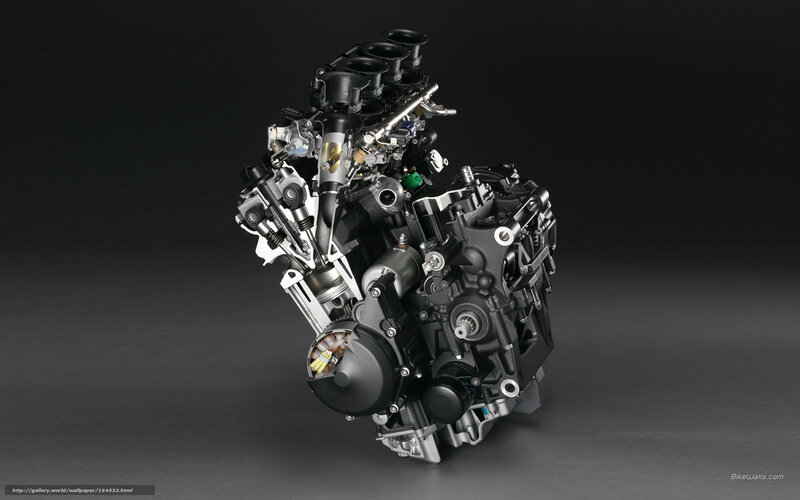 Motorcycle Engine — Black, Dramatic, Photograph, Intake Manifold