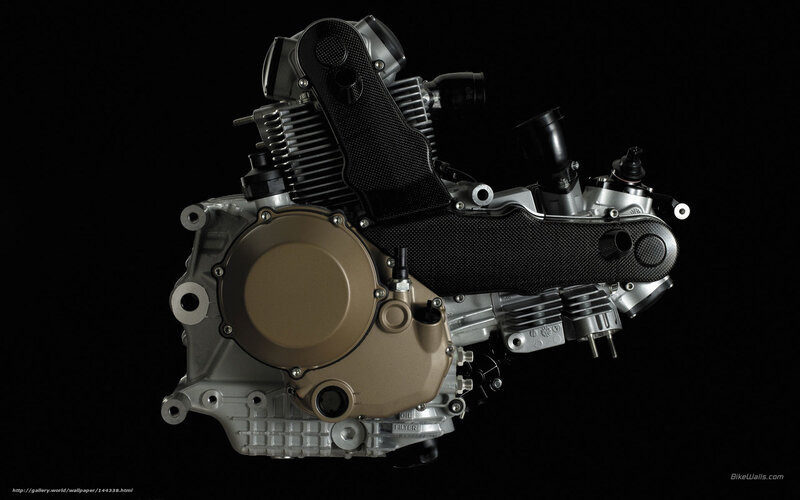 Motorcycle Engine — Black, Dramatic