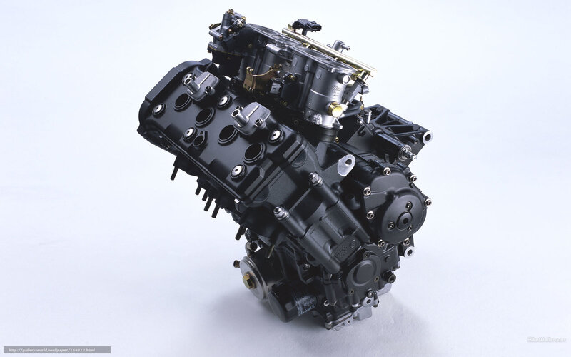 Motorcycle Engine — Black, Neutral